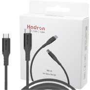 کابل TYPE-C دوسر C-C02 PD مشکی HADRON