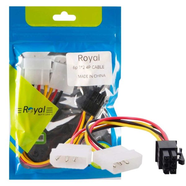 کابل برق ROYAL.6PIN.to.2IDEpower