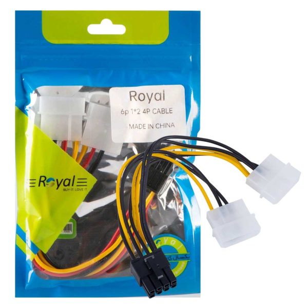 کابل برق ROYAL.8PIN.to.2IDEpower