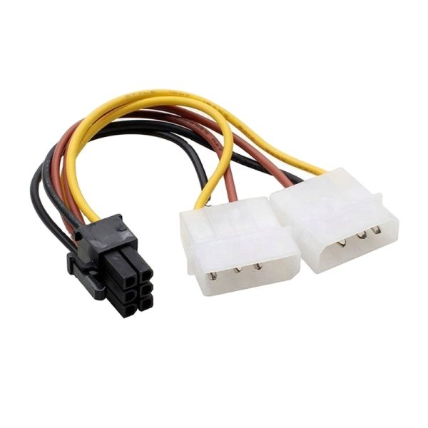کابل برق گرافیک 6پین نربه 2برق IDE
