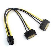 کابل برق گرافیک6پین به SATA2برعکس