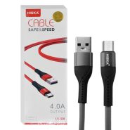 کابل شارژ هیسکا HISKA LX301 1M طوسی MICRO