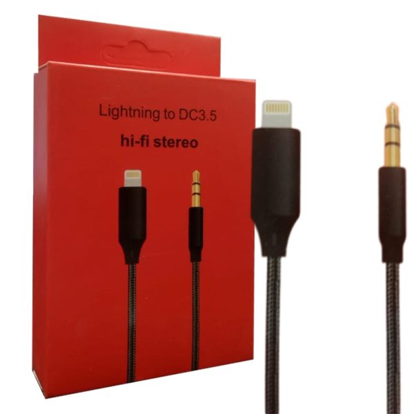 کابل صدا IPHONE TO AUX پک قرمز