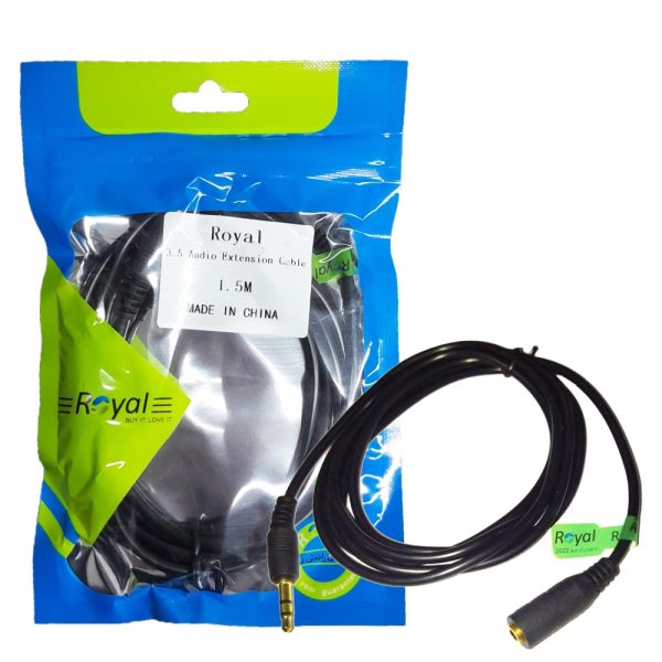 کابل صدا رویال AUX افزایشی ROYAL 1.5M
