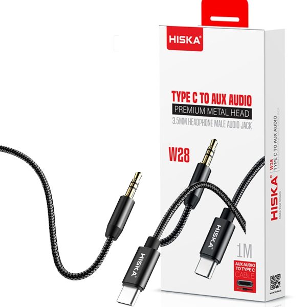 کابل صدا هیسکا HISKA W28 1M TYPE-C