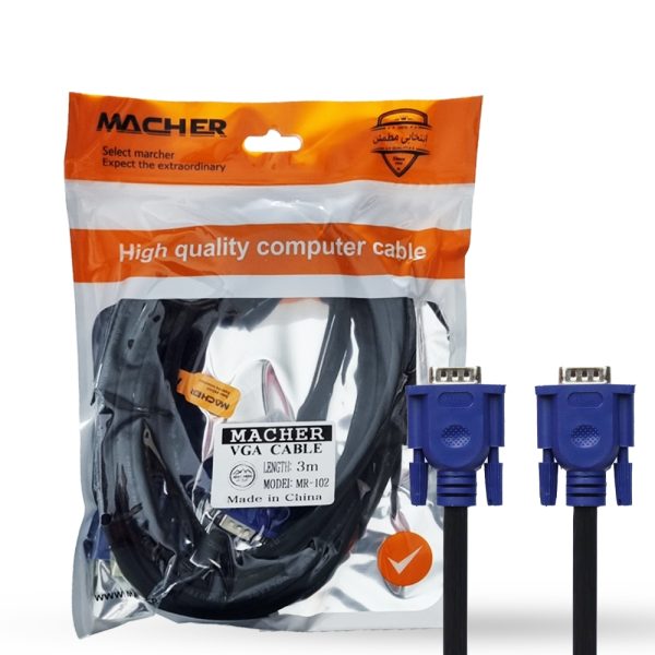 کابل مانیتور MACHER MR102 VGA 3M