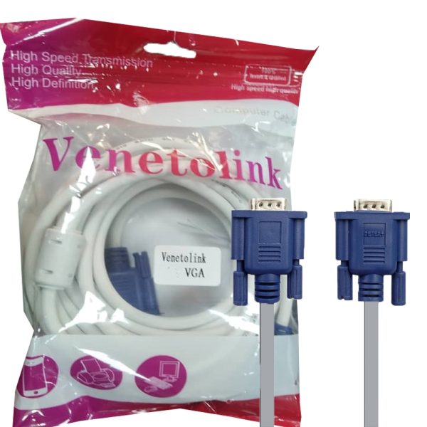کابل مانیتور4+3VGA.20MسفیدVLINK