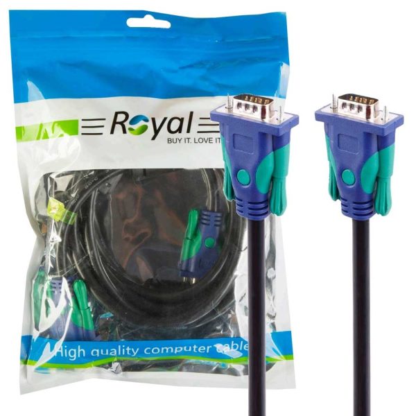 کابل مانیتورROYAL.VGA–3+6–3M.