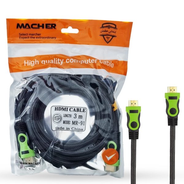 کابل مچر MACHER MR91 3D 3M HDMI