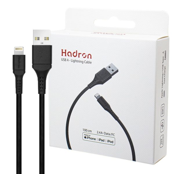 کابل هادرون A-L01 IPHONE مشکی HADRON