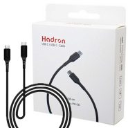 کابل هادرون TYPE-C دوسر C-C01 PD مشکی HADRON