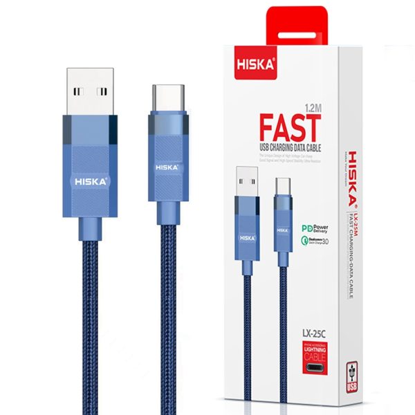 کابل هیسکا HISKA 1M LX25C TYPE-C