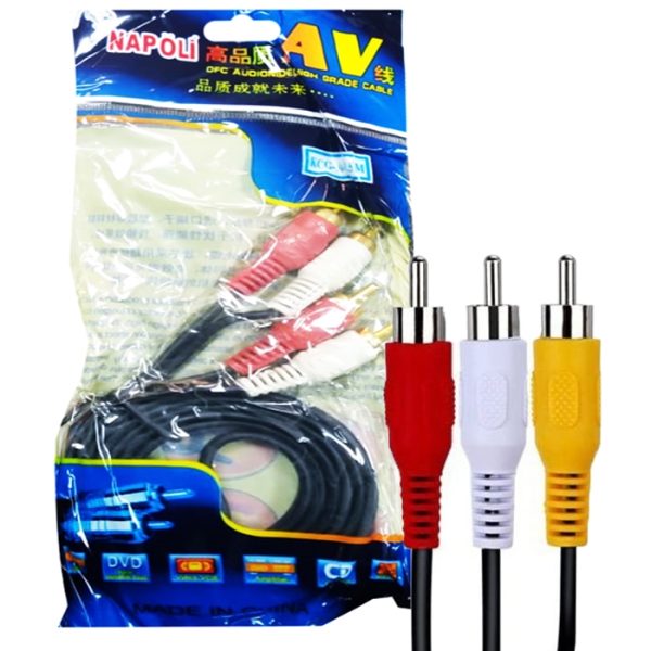 کابل ویدئو  3به 3 مشمایی V-LINK 10M