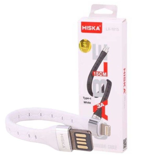 کابل پاوربانکی HISKA 1015 IPHONE سفید