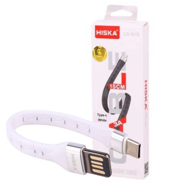 کابل پاوربانکی هیسکا 1015 HISKA TYPE-C سفید
