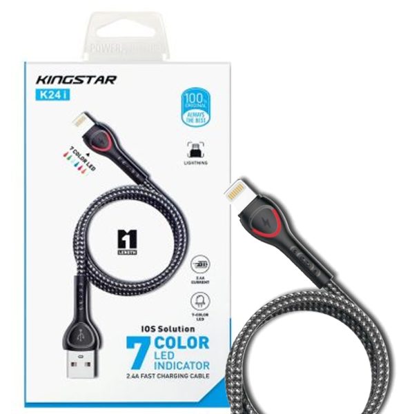 کابل کینگ استار KingStar K24I 1M IPHONE