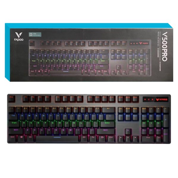 کیبورد بیسیم گیمینگ V500PRO مشکی RAPOO