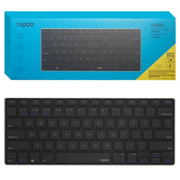 کیبورد رپو بلوتوث E6080 مشکی RAPOO
