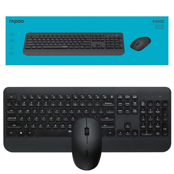 کیبورد و ماوس بی سیم رپو RAPOO X3500