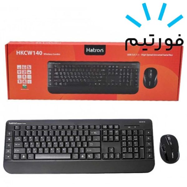 کیبورد و ماوس هترون HKCW140 بیسیم Hatron