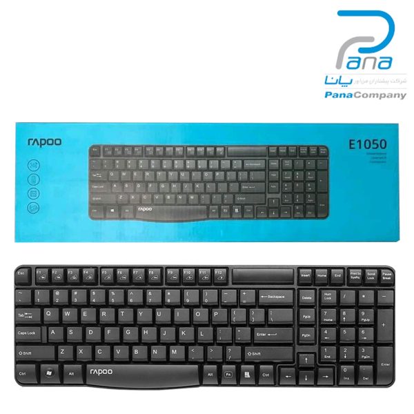 کیبوردبیسیم  E1050مشکی RAPOO