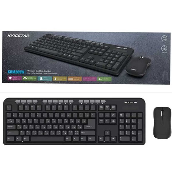 کیبوردماوسبیسیم KingStarKBM265W