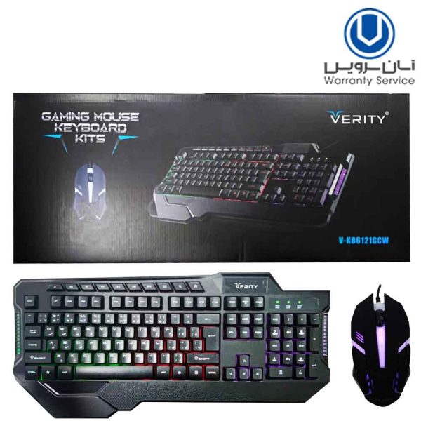 کیبوردوماوس KB6121GCWگیم VERITY