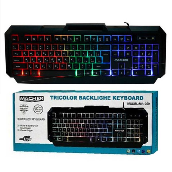 کیبوردگیمینگ  MACHER.MR-360RGB