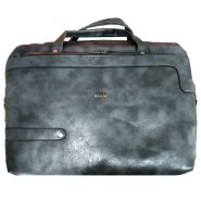 کیف لپ تاپ چرمی طوسی  GUCCI