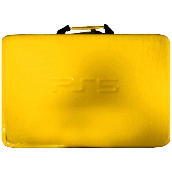 کیف چرمی طلایی  کنسول PS5