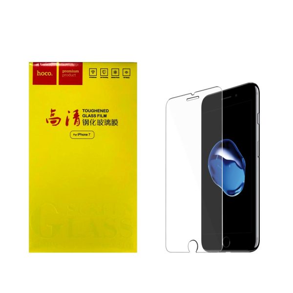 گلس  IPHONE7 پک زردHOCO
